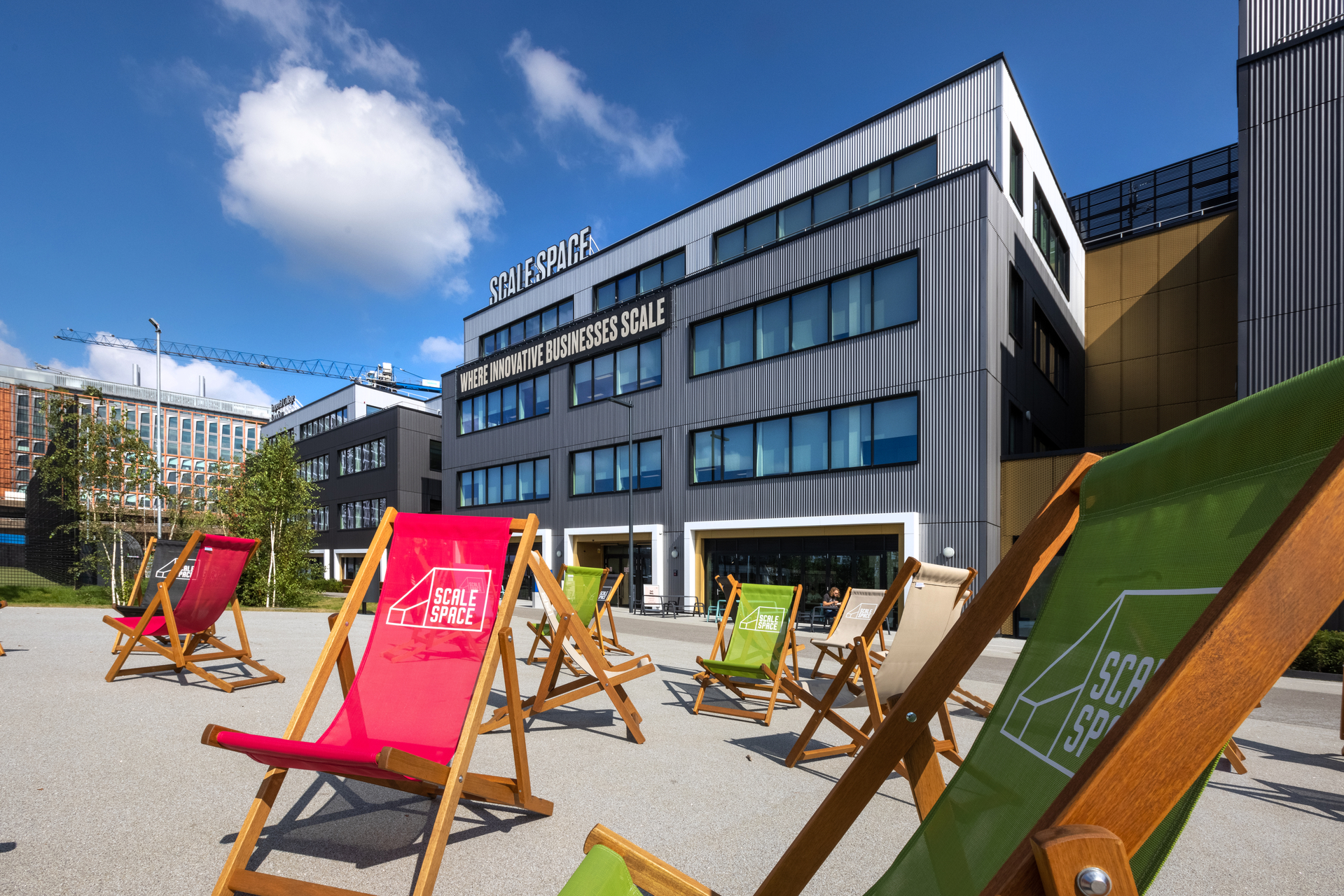 White City Campus in the early autumn sunshine.Scale Space, Sunny, Summer
